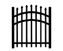 Aspen Gate - Arched - Single Walk