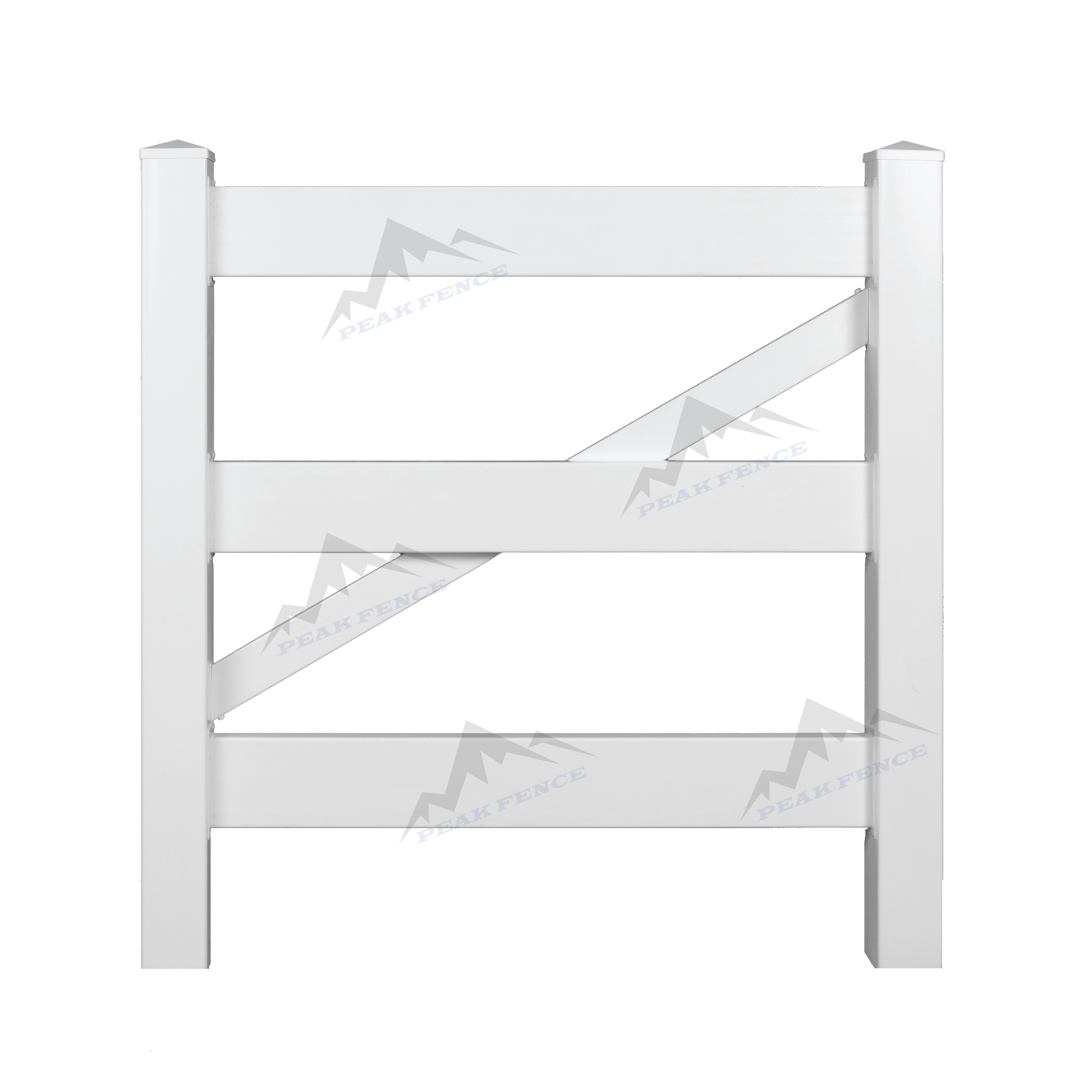 3 Rail Fence Gate – Peak Fence