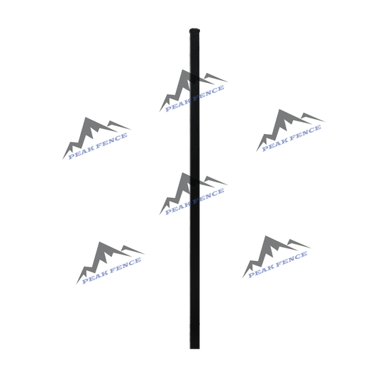 Black Blank Gate Post - 2" x 2" x 72" (.125)