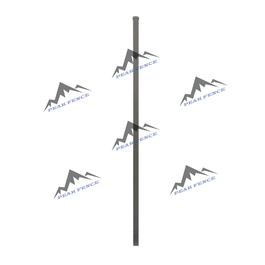 Black Blank Gate Post - 2" x 2" x 84" (.125)