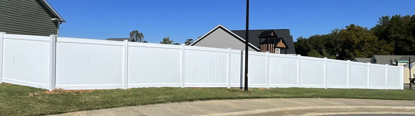 Peak Vinyl Privacy Fence