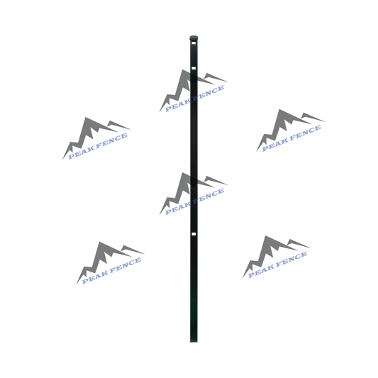 Black Flat Top Corner Post - 2" x 2" x 84" (.070)